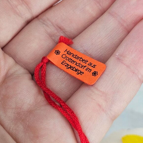 Graupner Holzminiaturen Erzgebirge Wooden Goose On Wheels Ornament Germany - Picture 7 of 8